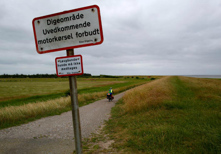 720 The North Sea Cycle Route - Eurovelo 12 - follows private farm roads and dyke roads all the way down he coast