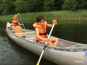 Kano kanotur Silkeborg Brillerne Anvsø Barn Familie