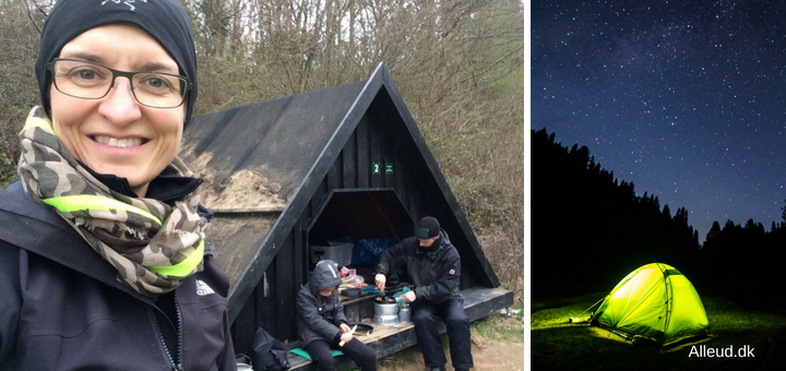 Overnatning naturen i det fri teltning shelter primitiv teltplads guide