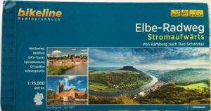 Elbe-Radweg Stromaufwarts Bikeline cykelkort Elben
