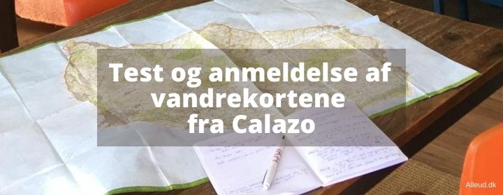 Vandrekort Danmark vandring anmeldelse test Calazo