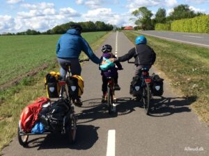 Familie cykeltur Hærvejen